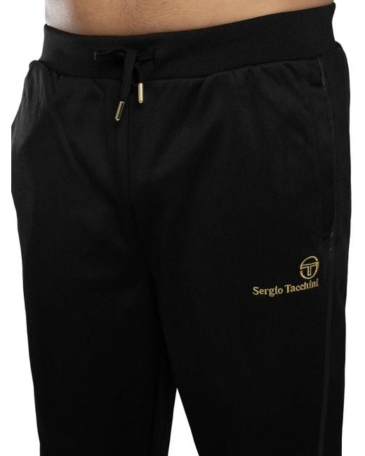 Sergio Tacchini Black Cassio Track Joggers for men