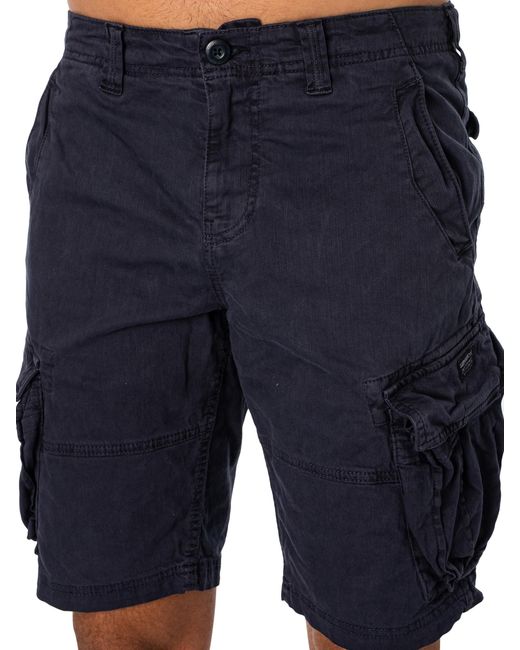 Superdry Blue Core Cargo Shorts for men