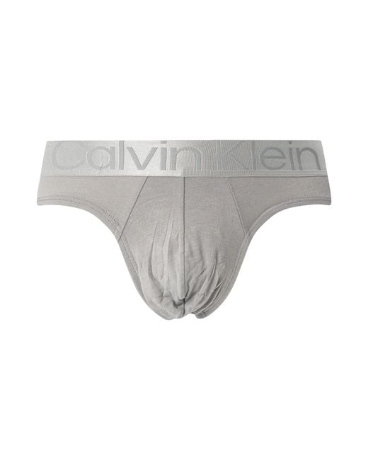 Calvin Klein Blue 3 Pack Reconsidered Steel Hip Briefs for men