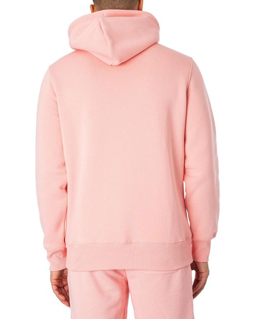 Gant Pink Regular Shield Pullover Hoodie for men