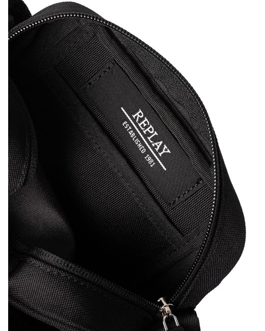 Replay Black Box Logo Crossbody Bag for men