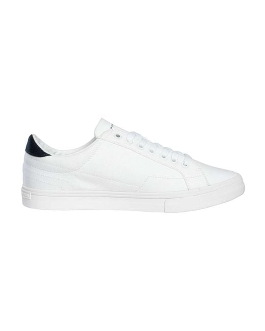 Tommy Hilfiger White Core Long Lace Trainers for men