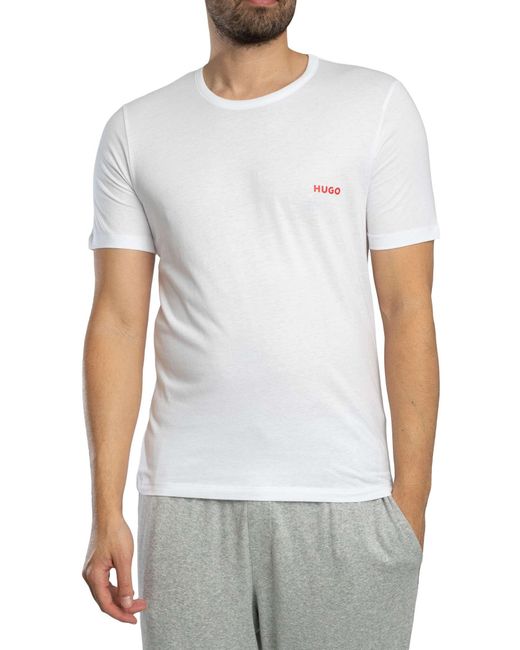 HUGO Blue 3 Pack Crew Lounge T-shirt for men