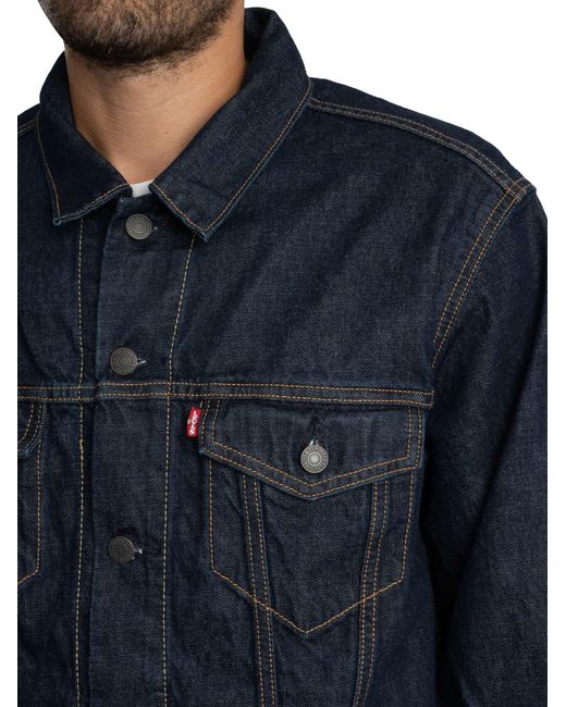 Levi's Blue Relaxed Fit Trucker Jacket for men