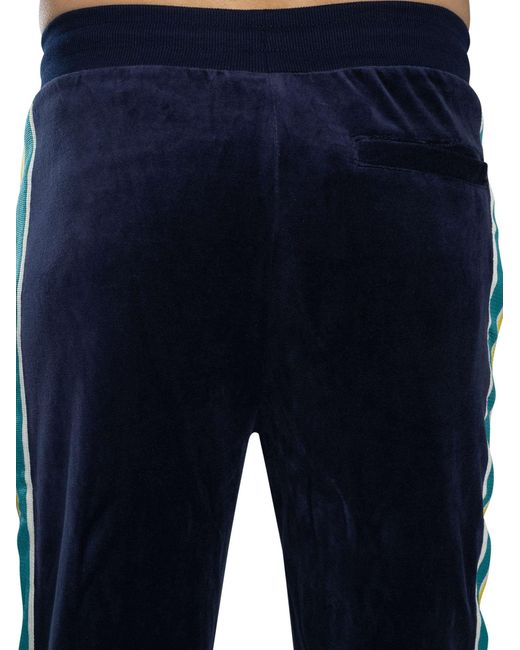 Sergio Tacchini Blue Monte Velour Track Joggers for men