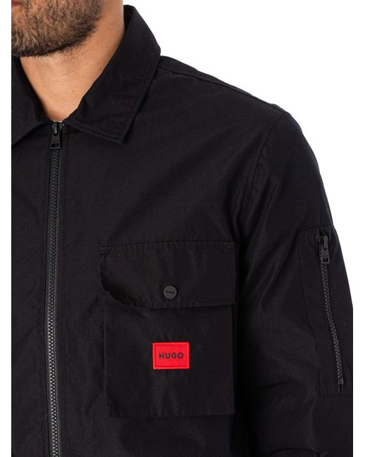 HUGO Black Emmond Overshirt for men