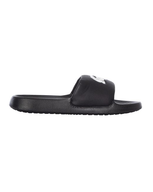 Lacoste Black Serve 1.0 123 1 Cma /white Slides for men