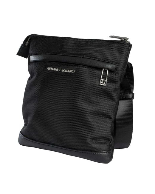 ARMANI EXCHANGE Black Singapore Crossbody Bag for men
