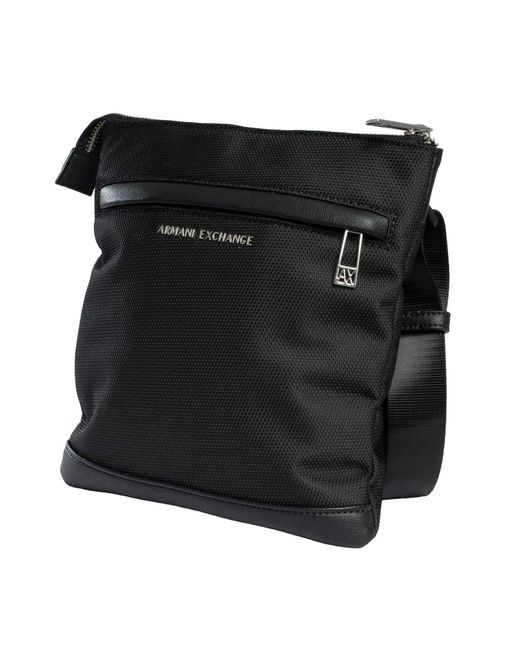 ARMANI EXCHANGE Black Singapore Crossbody Bag for men