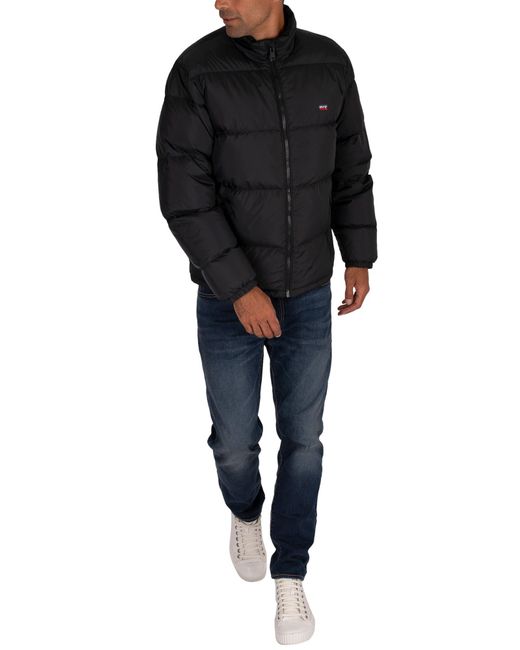 Levi's Fillmore Short Puffer Jacket in Black for Men | Lyst UK