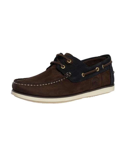 Barbour Black Wake Boat Shoe for men