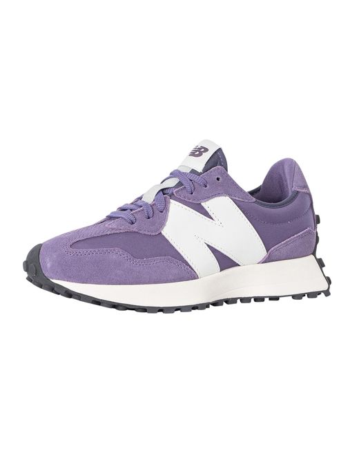 New Balance Purple U327 Suede Trainers for men