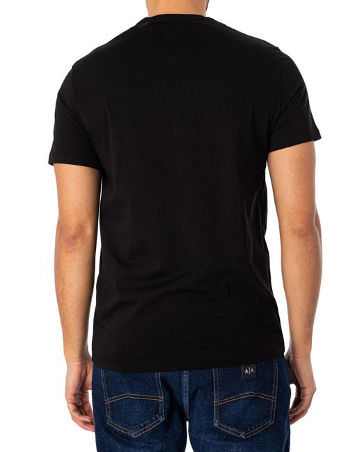 Armani Exchange Black Chest Logo T-shirt for men