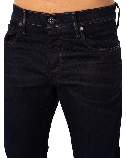 G-Star RAW Blue 3301 Tapered Fit Jeans for men