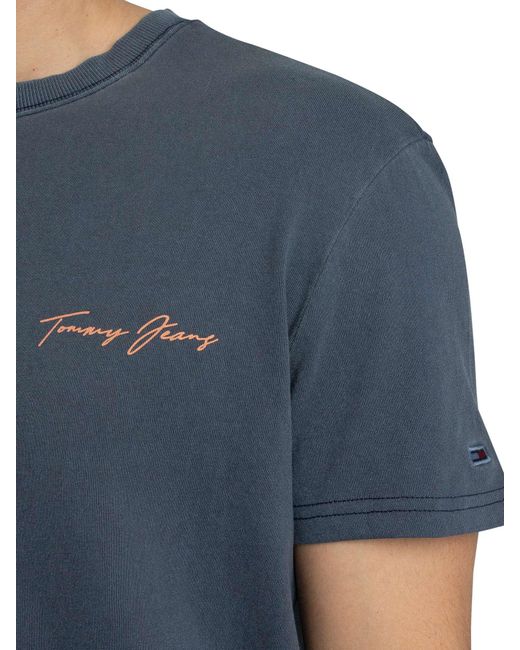 Tommy Hilfiger Blue Regular Signature Sailing T-shirt for men