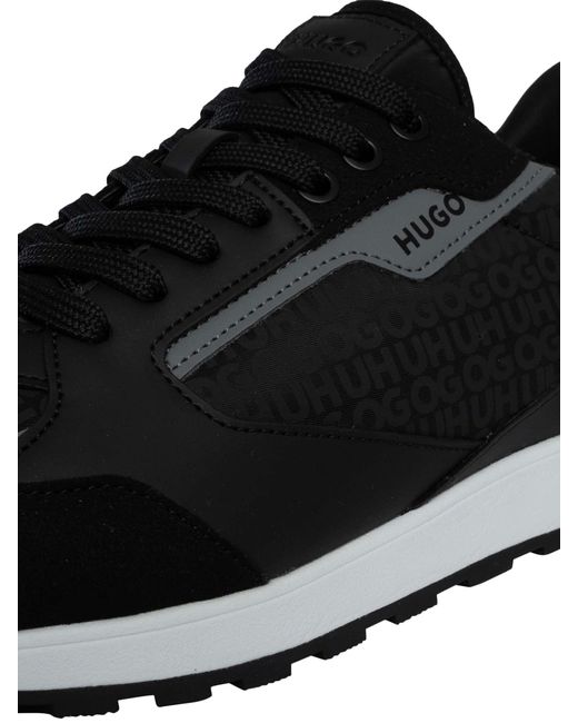 HUGO Black Icelin Runner Trainers for men