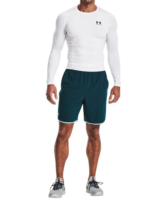 Under Armour White Heatgear Armour Compression Long-sleeve Shirt for men