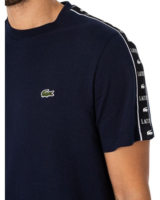 Lacoste Blue Shoulder Logo T-shirt for men