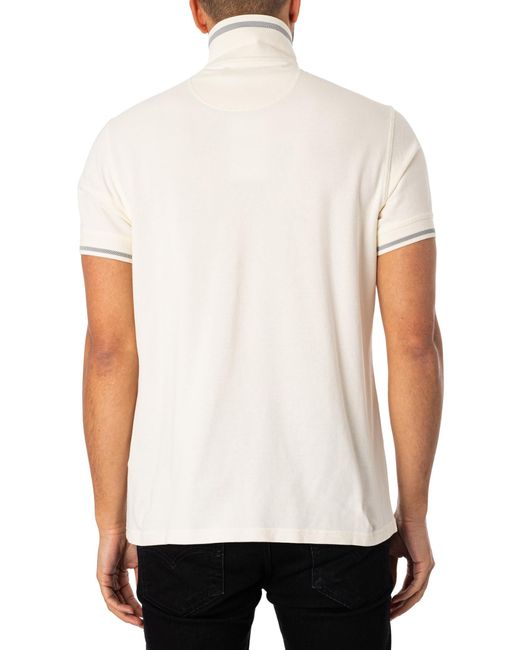 Barbour White Newbridge Polo Shirt for men