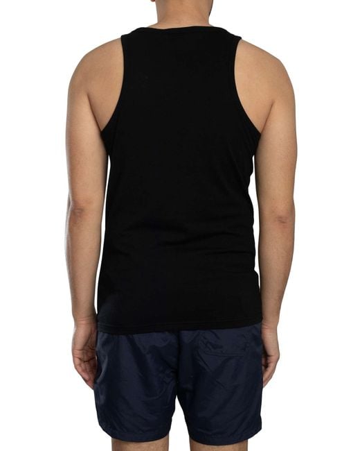 Superdry Black Essential Logo Vest for men
