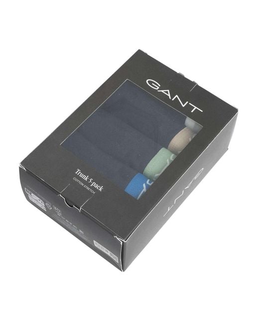 Gant Blue 5 Pack Trunks for men