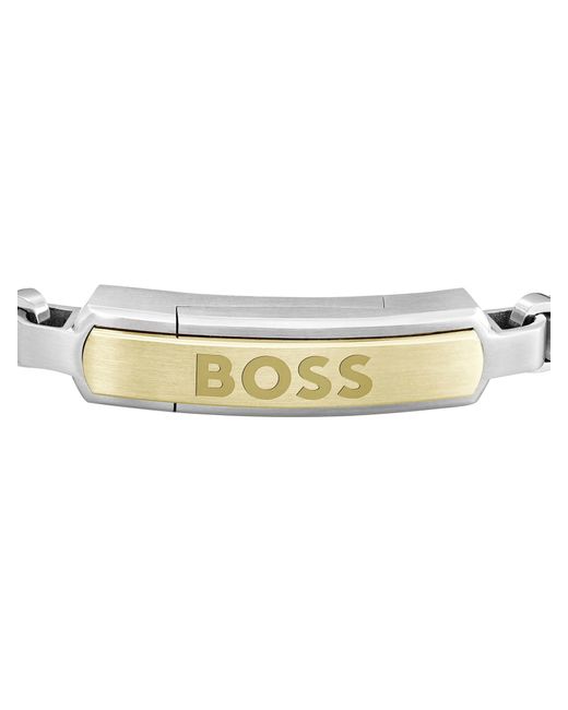 Boss Metallic Devon Ip Plated Bracelet for men