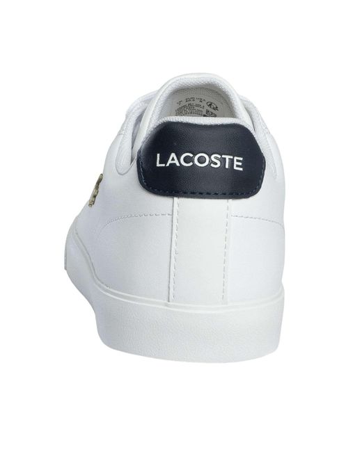 Lacoste White Lerond Set 225 2 Cma Leather Trainers for men