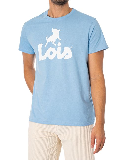 Lois Blue Logo Classic T-shirt for men