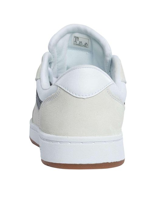 Vans White Ryland Ls Shoe | Retro Court Sneakers With Tennis Inspired Fashion Details for men