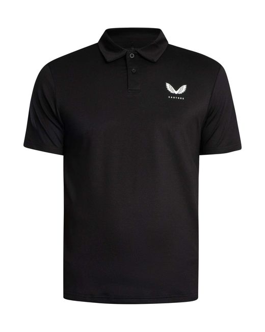 Castore Black Active Polo Shirt for men