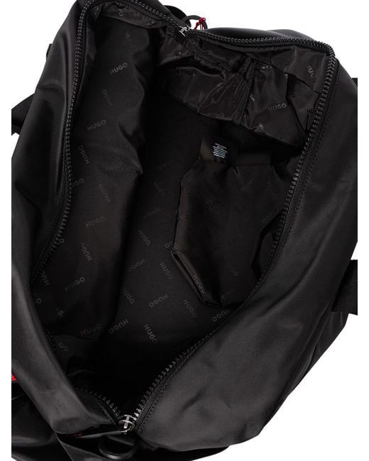 HUGO Black Ethon 2.0 Logo Holdall Bag for men