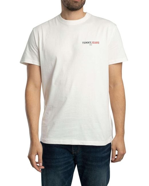 Tommy Hilfiger White Regular Dna Graphic T-shirt for men