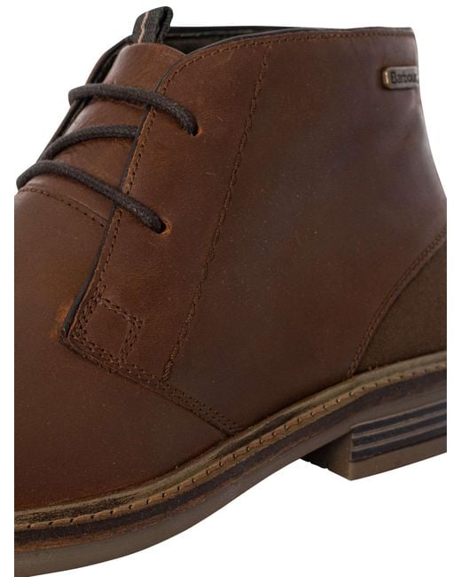 Barbour Brown Readhead Leather Boots for men