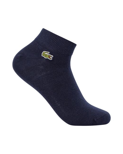 Lacoste Blue 3 Pack Low Socks for men