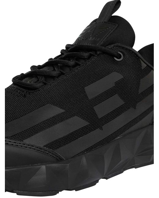 EA7 Black Ultralight Sole Trainers for men