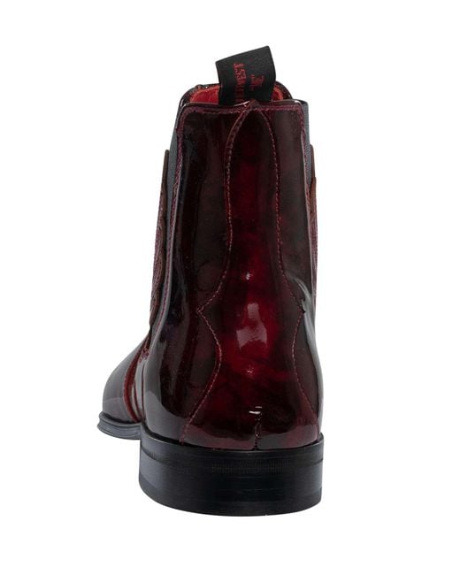 Jeffery West Brown Wing Leather Chelsea Boots for men