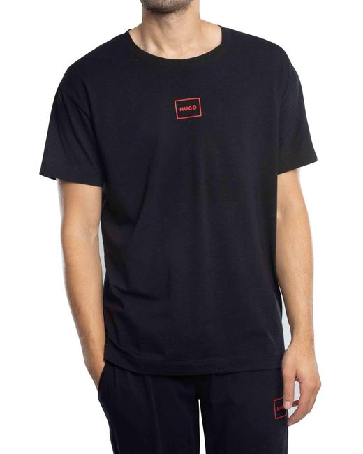HUGO Black Laze Lounge T-shirt for men