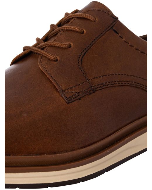 Clarks Brown Chantry Low Leather Shoes for men