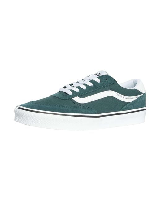 Vans Blue Brooklyn Suede Canvas Trainers for men
