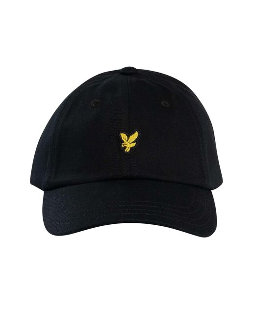 Lyle & Scott Black Logo Baseball Cap for men