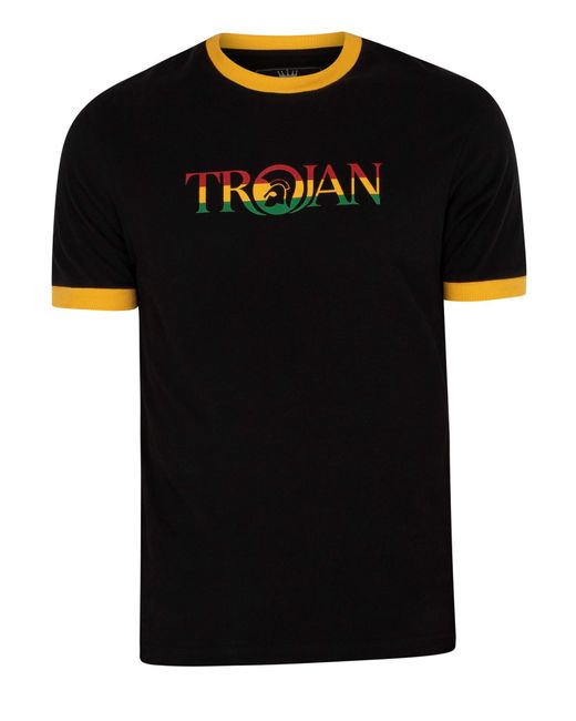Trojan Black Branded T-shirt for men