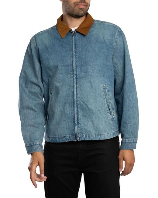 Levi's Blue Castro Full Zip Jacket for men