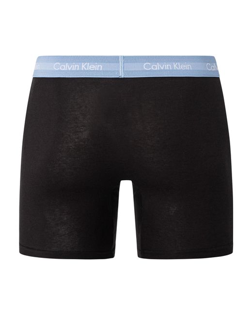 Calvin Klein Black 5 Pack Cotton Stretch Boxer Briefs for men