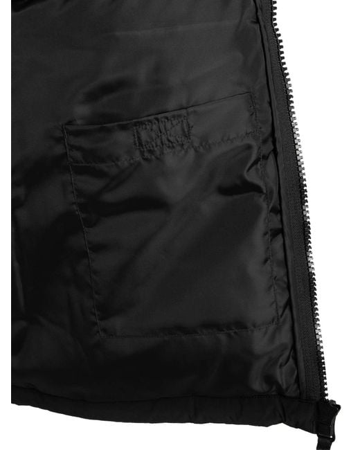 Lacoste Black Water Repellent Hooded Down Jacket for men