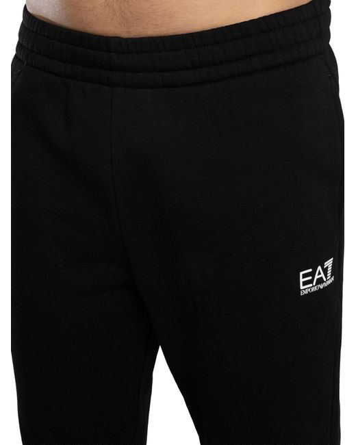 EA7 Black Train Core Zip Hoodie Tracksuit for men