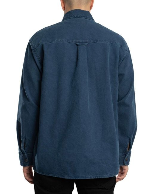 Carhartt Blue Parrish Overshirt for men