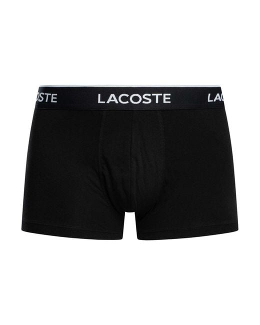 Lacoste Black 7 Pack Trunks for men