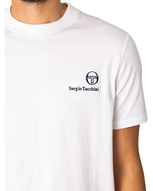 Sergio Tacchini White Felton T-shirt for men
