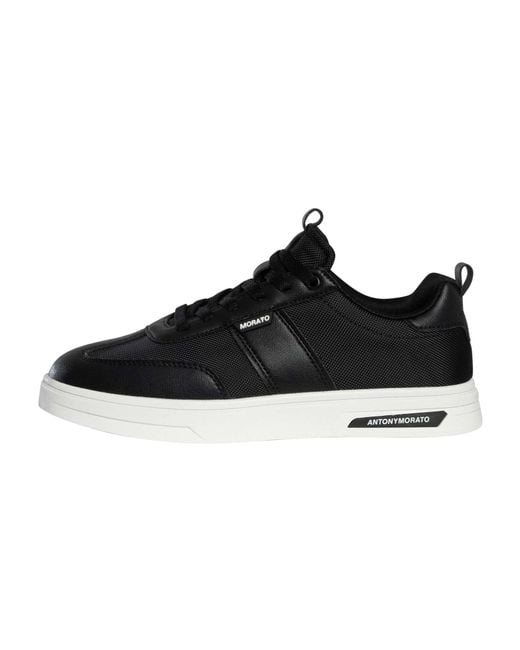 Antony Morato Black Logo Tag Trainers for men