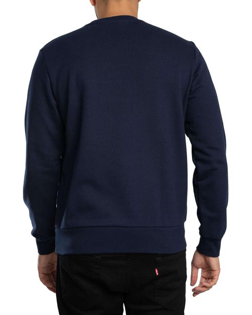 Lacoste Blue Colour Block Fleece Sweatshirt for men